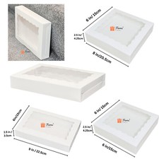 6, 8, 9 inch Cookie Boxes With Window Pie Brownie Gift Box For Wedding Christmas