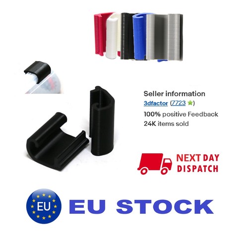 Pcs black clip lock - 2, spare