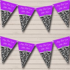 Party Banner Bunting Purple