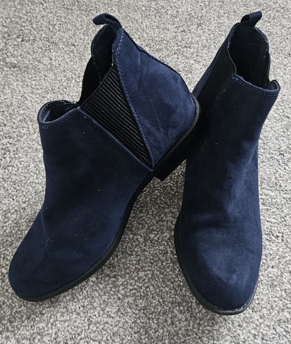 Navy blue ankle boots chelsea - ankle,