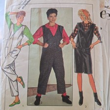 Style 4259 Vintage Used Sewing Pattern Size UK 12-16 cut ladies jumpsuits 