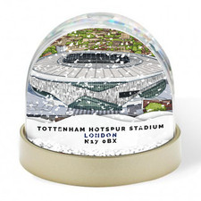 Spurs Around The Grounds Tottenham Hotspur Stadium Water Colour Snow Globe