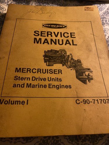 Mercury marine service manual - marine,