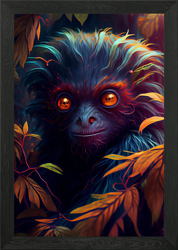 Mad space monkey - space, wall