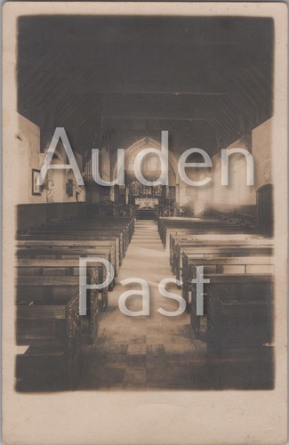Rppc church interior nave - interior,