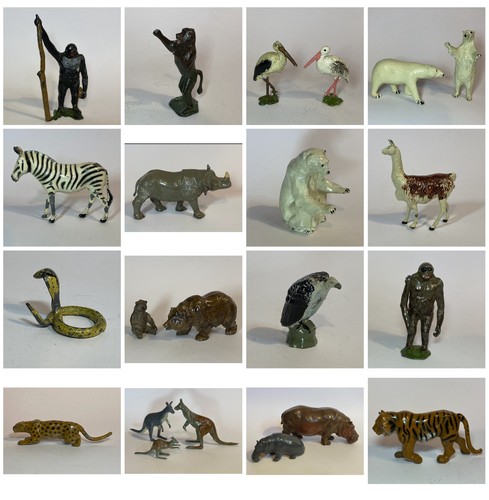 Vintage britains lead zoo - britains,