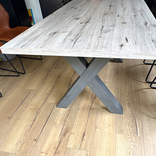 Rectangular grey wood grain - grey,