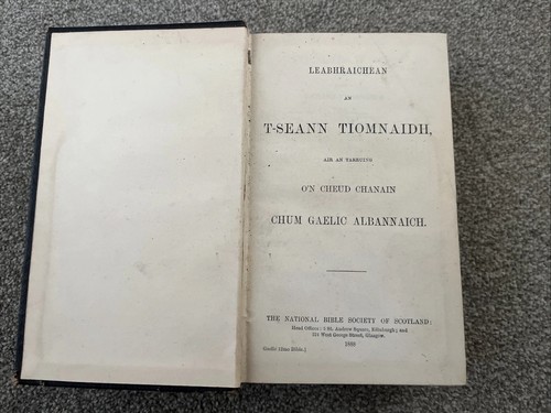 Antique 1888 scottish gaelic - scottish,