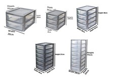 Plastic storage drawers - a4,