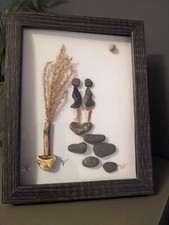 Handmade gift pebble art