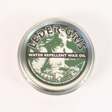 Leder Gris Original Wax Oil BLACK 40g Tin Waterproofing Boot Treatment Polish