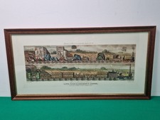 Framed La Voie Ferree de Manchester et Liverpool Railway Steam Train Print