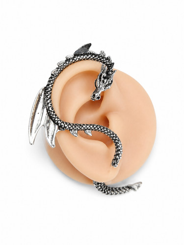 Dragon wrap ear cuff earring - wrap,