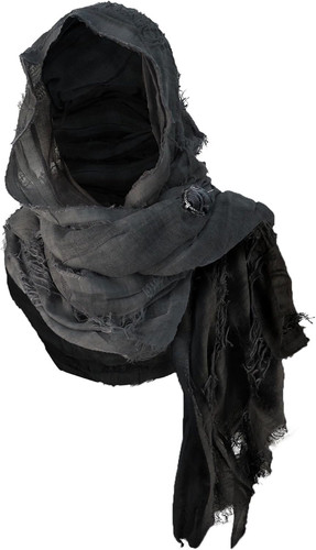 Hooded shawl with - shawl, viking
