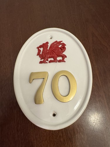 Number decorative ceramic - 70,