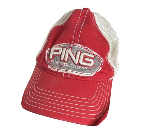 Ping trucker cap red white - trucker,
