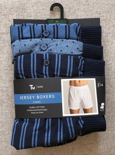 Mens jersey boxer shorts - mens, xxl
