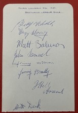 Signed 1950s X8 Third Lanark