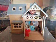 Sylvanian Families Riverside Lodge Playset with Box and Lodge Sign