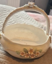Vintage Porcelain Basket Dish