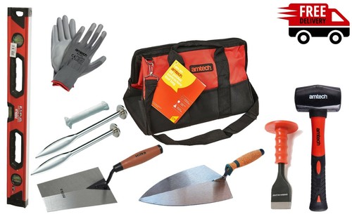 Bricklayer tools set bag - bricklayer,