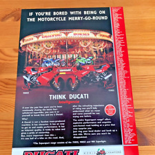 DUCATI 900SS 750SS  FRAMEABLE COLLECTIBLE ORIGINAL CLASSIC BIKE MOTORBIKE ADVERT