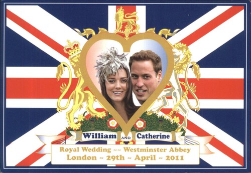 Royal wedding postcard william - royal,