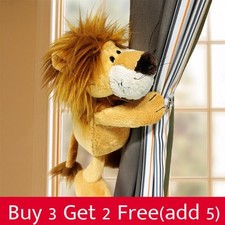 Cartoon Lion Curtain Tieba