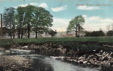 PENDLE WATER, BARROWFORD - OLD LANCASHIRE POSTCARD (ref 6661/25/W7)