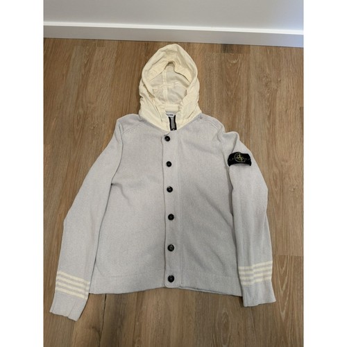 Stone island vintage wool zip - stone,