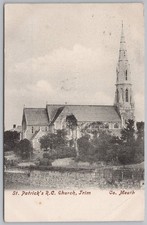 TRIM Co Meath St Patrick's Church Postcard, Postmark 1905