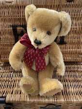 Merrythought Teddy Bear - 33cm, Gold Mohair - Made In England