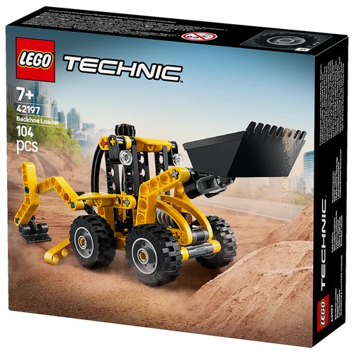 Lego technic backhoe loader - lego,