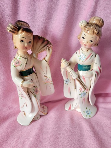 Vintage geisha girl - geisha, figurines