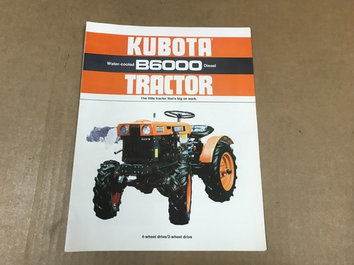 Vintage kubota b6000 - kubota, diesel