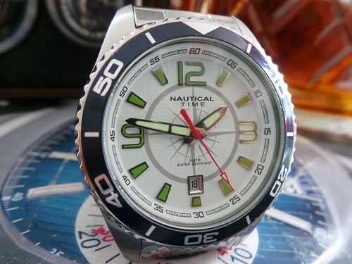Nautical time diver quartz - time,