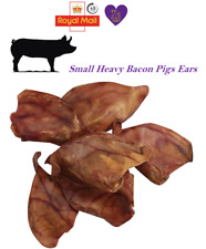 Small Pigs Ears Bacon Pork Dog Treat Chew 100% Natural Grain Gluten Free Low Fat