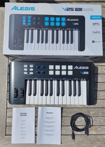 Alesis v25 mkii midi keyboard - alesis,