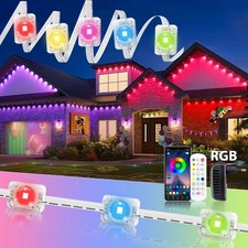 Smart RGB Eave Lights WIFI App Remote IP67 waterproof Permanent LED String Light
