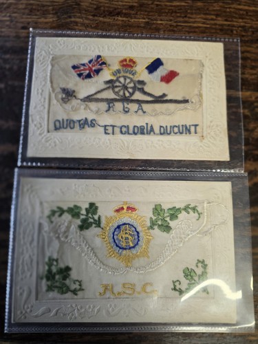 Ww1 embroidered silk - embroidered,
