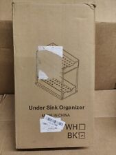 Under Sink Storage Organiser Shelf Spice Rack Pull Out Drawer Kitchen 2 Tier