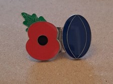Poppie Pin,Badge. Rugby Rare New IN BAG Collectors Badge Scotland Scottish Union