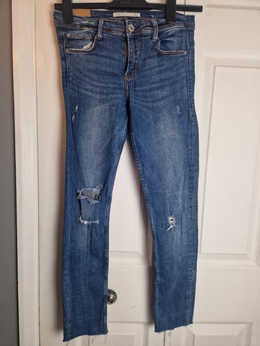 Zara trf womens distressed - zara,