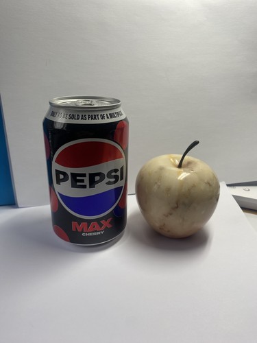 Marble onyx apple - , paperweight/
