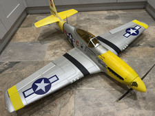 P-51D Mustang RC Plane 144cm Span Brushless Motor ESC Servos Retracts Warbird
