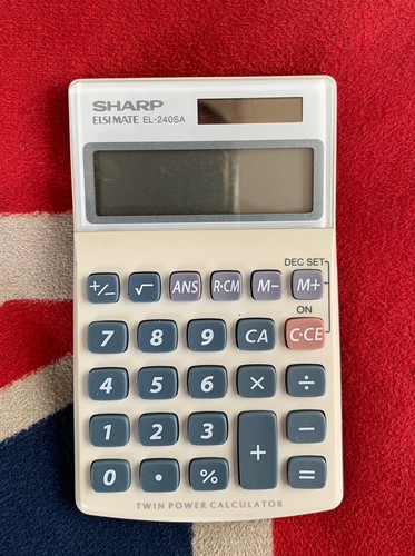 Sharp compact slim calculator - compact,