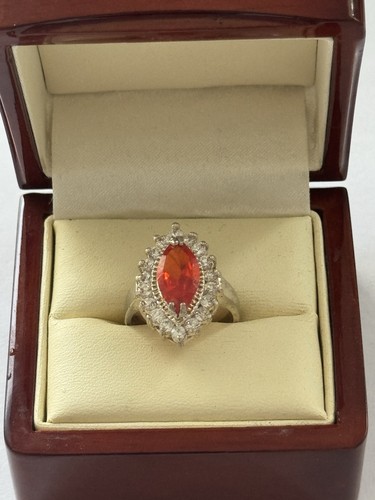 925 silver marquise cut - marquise, fire