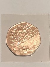 1994 50p Old Large Style Fifty Pence Coin  D-Day Landings UK BUNC Royal Mint