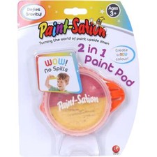 Paint-Sation 2-in-1 Paint Pod - Red & Yellow Anti-Gravity Washable Poster Paint