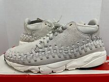 NIKE AIR FOOTSCAPE WOVEN CHUKKA QS LIGHT BONE OFF WHITE SZ 11.5 913929-002
